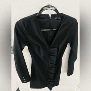 Zara TRF Collection Black Mini Dress